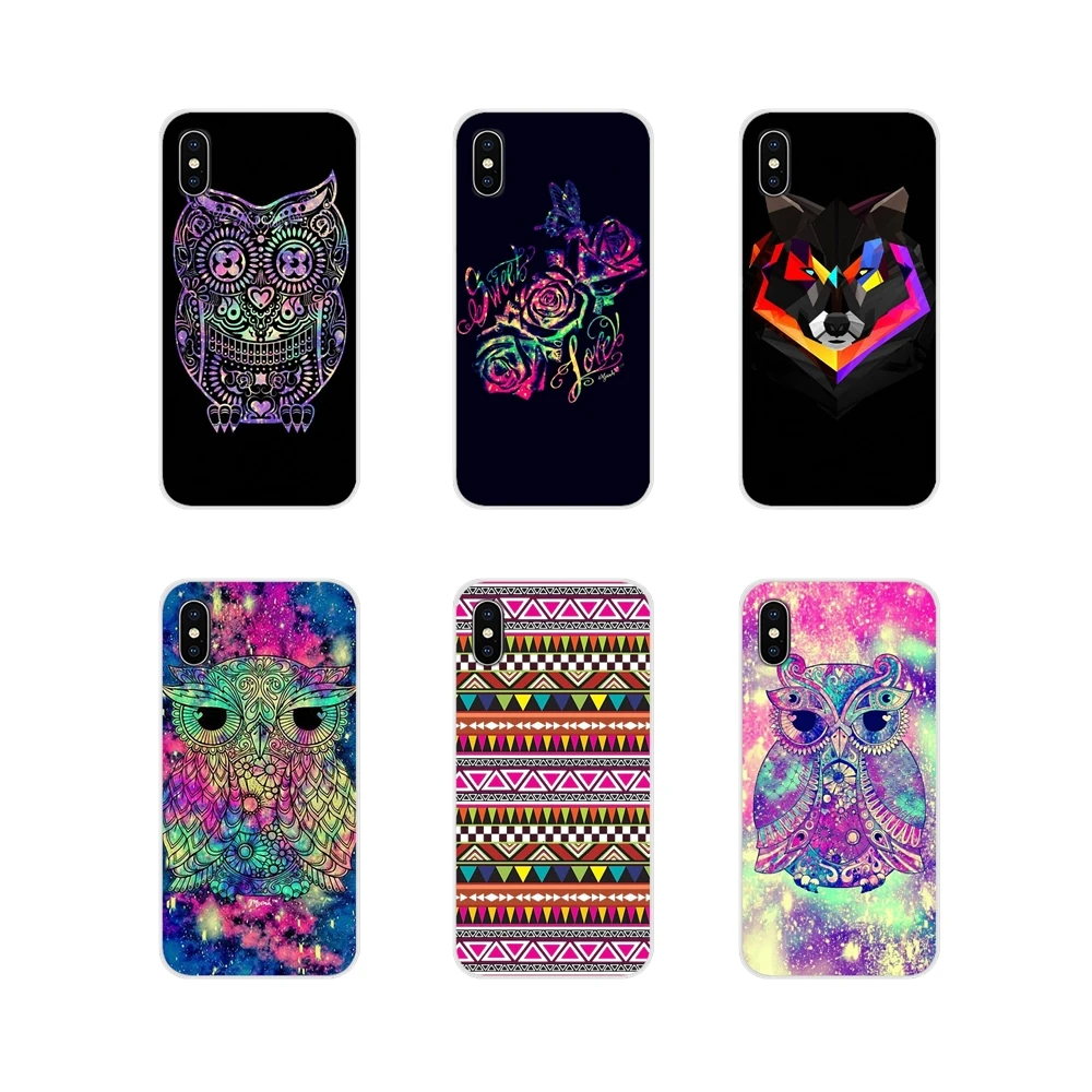 Fashion Case For Sony Xperia Z Z1 Z2 Z3 Z5 compact M2 M4 M5 E3 T3 XA Huawei Mate 7 8 Y3II culture Aztec Feather Owl Illustration | Мобильные