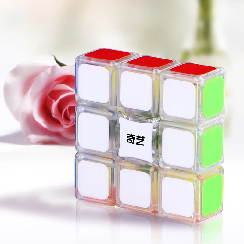 Qiyi Cube 1x3x3 ветряная мельница кончик пальца Fidget Spinner волшебный куб 2 в 1 головоломка