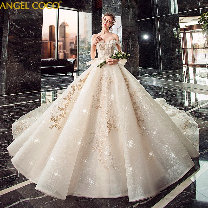 Дубай Королевский Свадебный платья Vestido De Noiva свадебное платье класса люкс