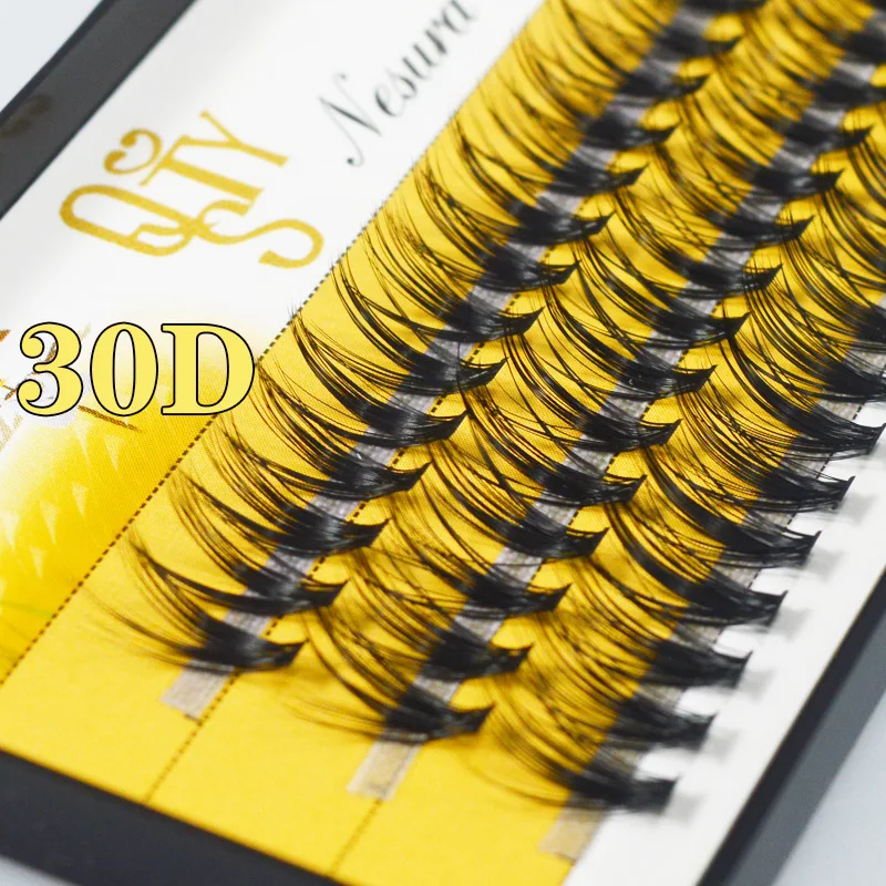 QSTY 30D Black Matte Super Thick Mink Eyelash Extensions Volume Curl 2