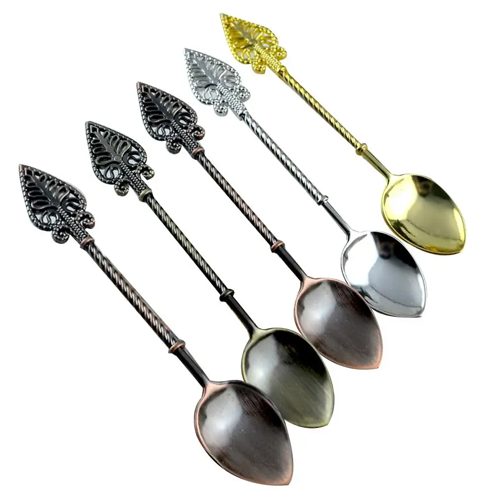 

HOT SALES!!! New Arrival Metal Vintage Staff Wand Shape Handle Ice Cream Dessert Coffee Spoon Flatware Wholesale Dropshipping
