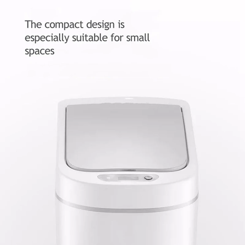 

Automatic Pressless Stainless Steel Automatic Smart Infrared Motion Sensor Rubbish Waste Bin Kitchen Trash Can with Battery