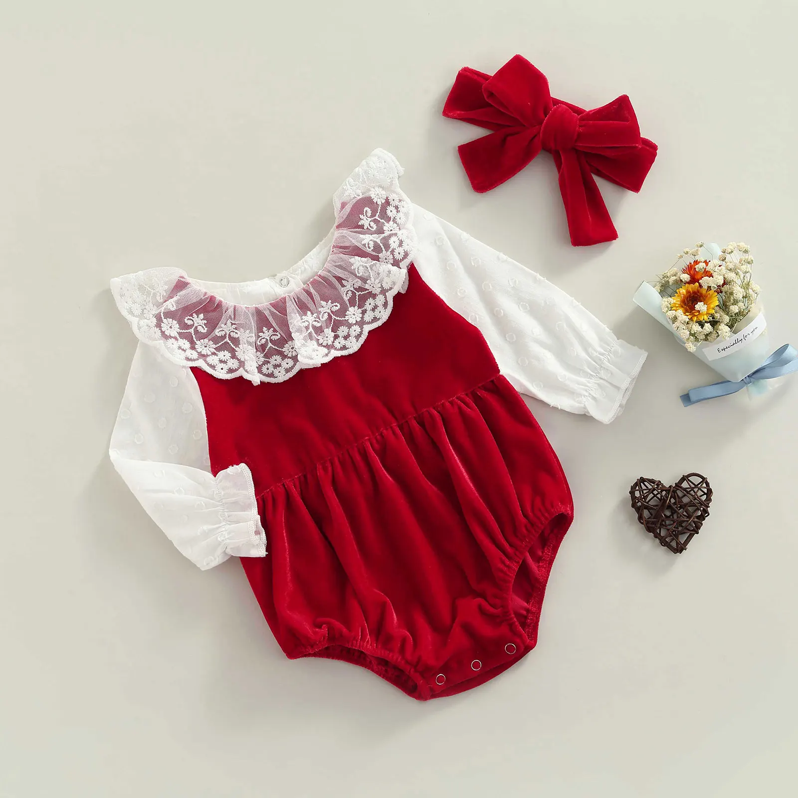 Cute Princess Newborn Baby Girls Clothes Romper Toddler Little Girls