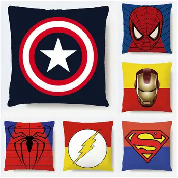 

Hot Marvel Avengers Pillow case Thanos Black Panther Captain America Thor Iron Man batman Hulkbuster Hulk Pillow case 45CM