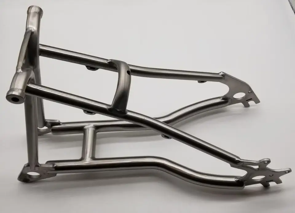 Titanium Rear Triangle fit for Brompton bike 135mm 130mm width and