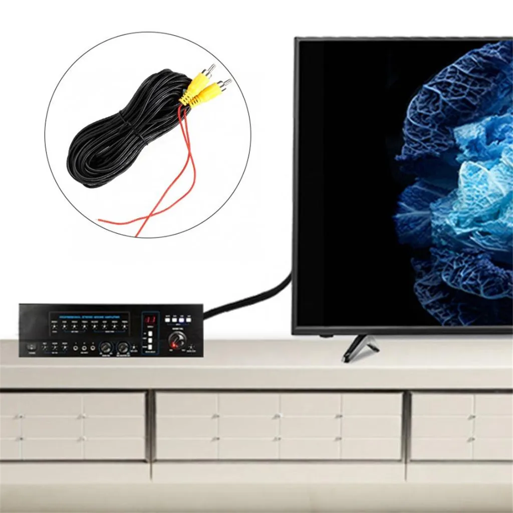 6m Car RCA Video Extension Cable Wire for Rear View Parking Camera IP67 6m Car RCA Video Extension Cable Wire for Rear View Parking Camera IP67