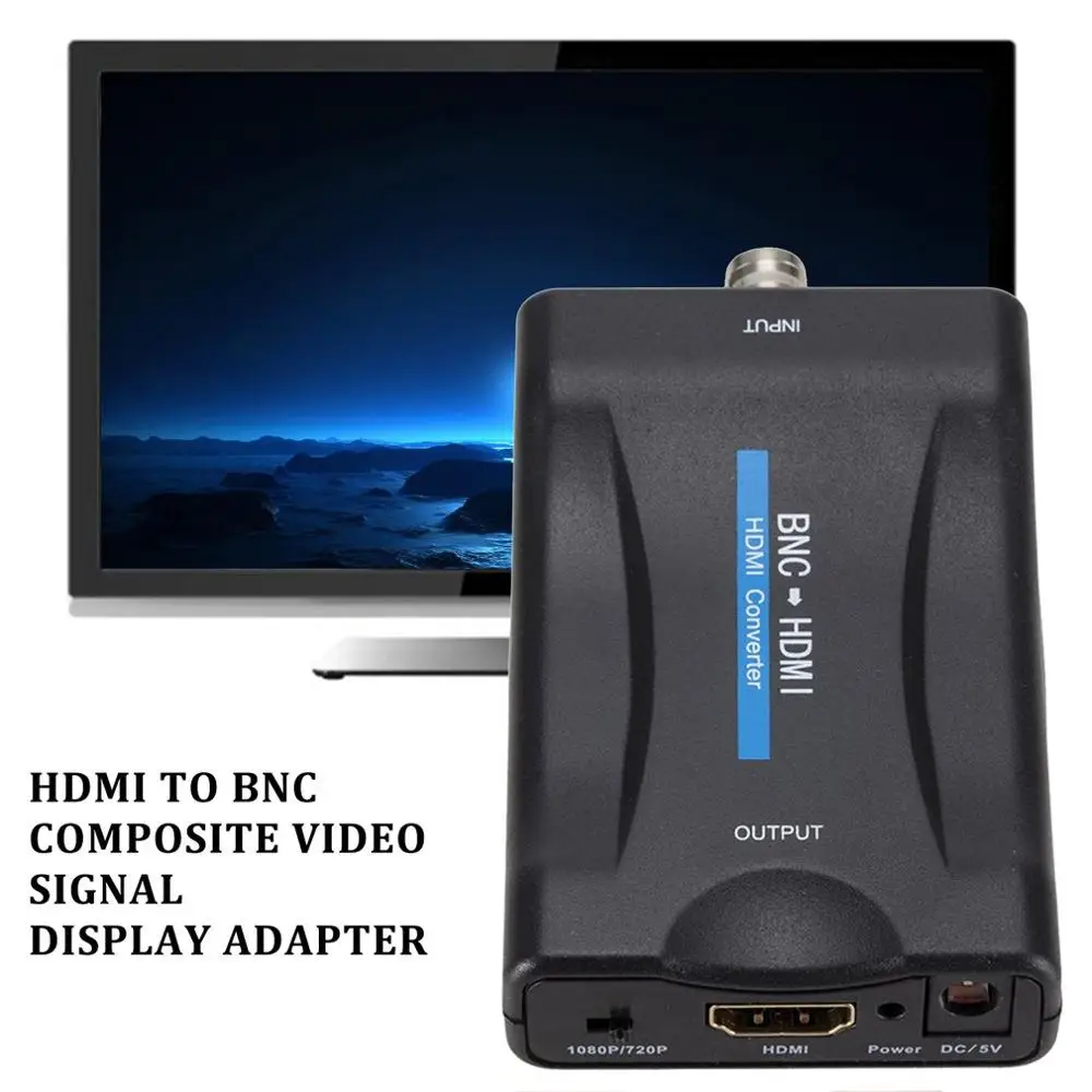 HDMI к BNC композитный видео сигнала дисплей адаптер конвертер VHS DVD плеер PAL/NTSC для камер безопасности CCTV Moniter