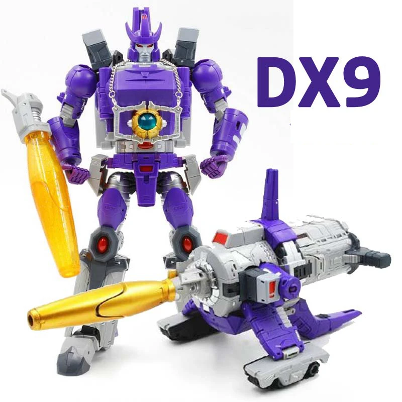 

New Transformation Dx9 D07 Galvatron Devastator Tyrant Big Cannon Mp Alloy Action Figure Model Robot Toys Glowing Weapon