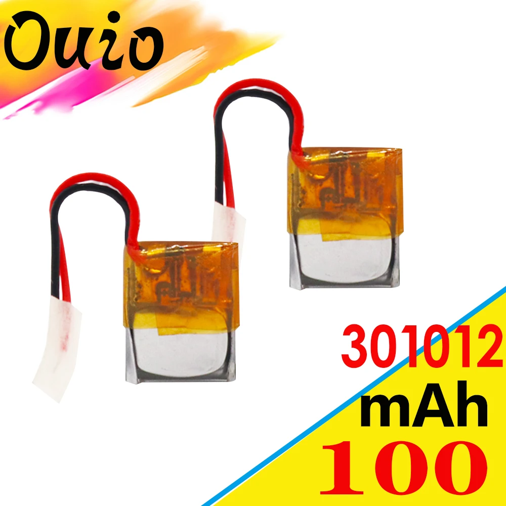 3 7 V 100mAh Li Po 301012 аккумуляторная батарея для Bluetooth гарнитуры часы MP3 литий