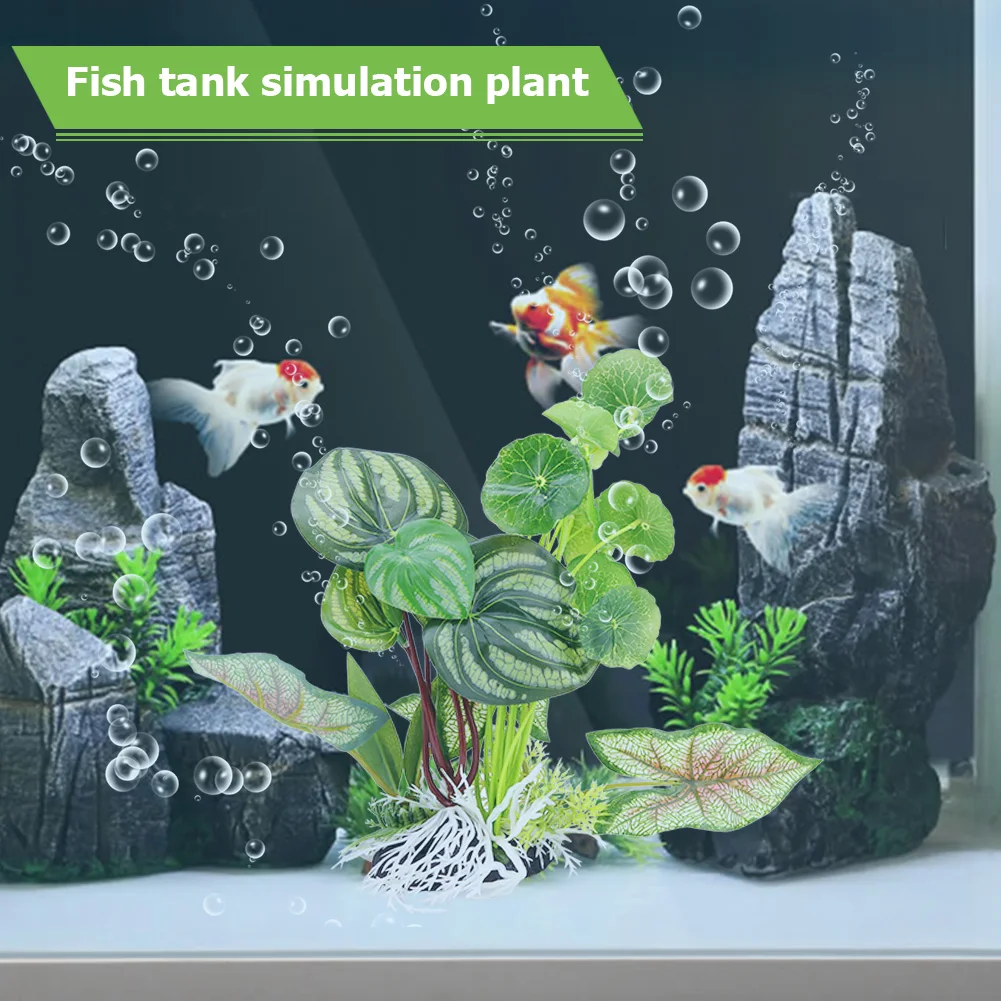 Artificial Simulation Underwater Fish Tank Plants Aquarium Aquatic Grass Landscape Decoration | Дом и сад