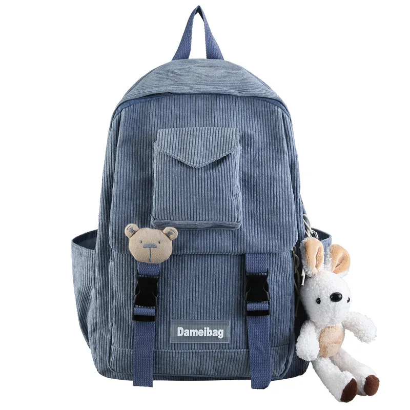 

2022 new Waterproof nylon women's backpack, cute, cute, school, laptop and books, fashion, buckle, luxury, dedicated to girls