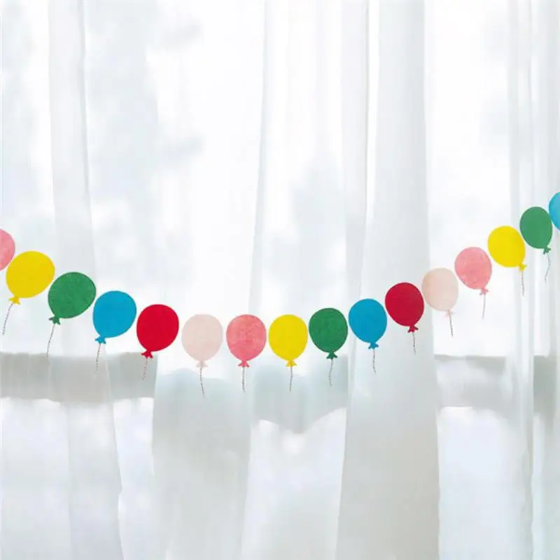 Вечерние украшения красочный воздушный шар бумажные флаги Гирлянда Цветочные баннеры для дома сад дети день рождения, детский душ украшения p20