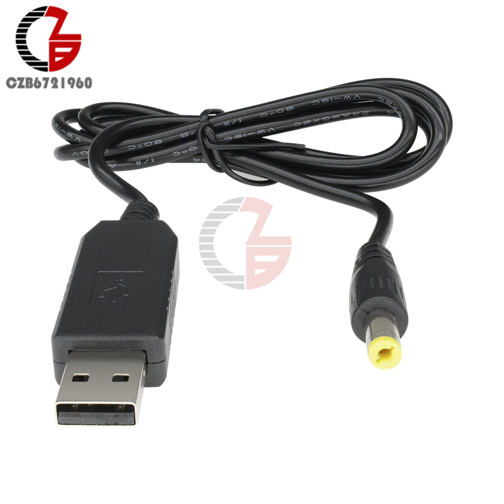 USB 2,0-DC 2,1x5,5 мм 5 В до 12 В повышающий кабель питания USB в DC преобразователь питания разъем зарядного устройства зарядный кабель для телефона