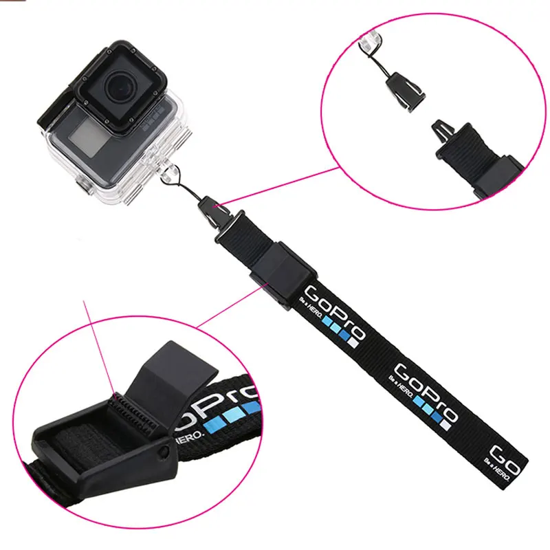 Нейлоновый Регулируемый поплавок безопасности для дайвинга шнурок-браслет веревка шнур для GoPro Hero 7 6 5 SJCAM SJ4000 SJ5000 SJ6 SJ8 SJ9 DJI OSMO