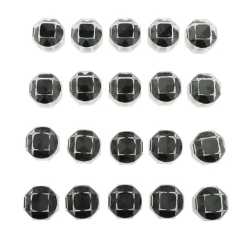 

20pcs/lot Transparent Ring Box, Crystal Clear & Soft, for Display, Engagement, Wedding