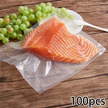 

100xFood Vacuum Bag 15*20CM For Tea Fruit Meat Storage Eco-friendly Set Props AU