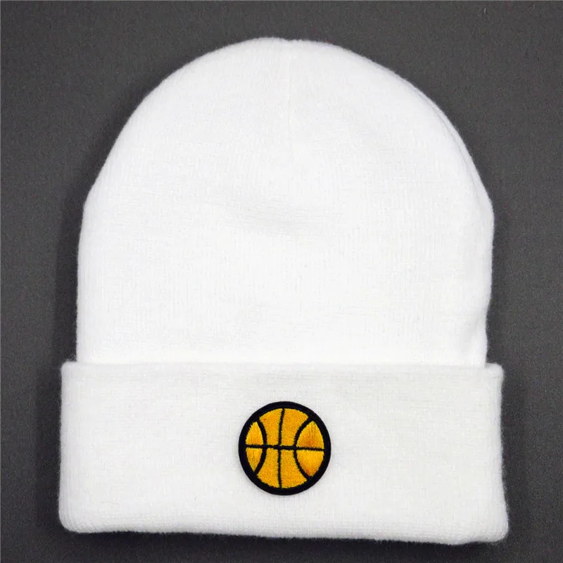 

basketball embroidery Cotton Thicken knitted hat winter warm hat Skullies cap beanie hat for men and women 306