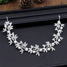 

Leaf Headband Baroque Bridal Hairbands Crown Headpiece Headdress Wedding Hair Accessories Bride Tiara Jewelry