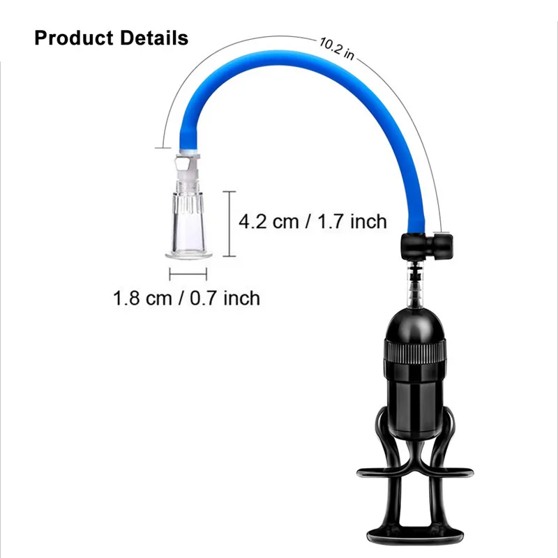 Hand Held Vacuum Pumps Clitoris Stiumulator Nipple Enhancement Breast Enlarger Sucking Massager Sex Toys For Woman Erotic Shop