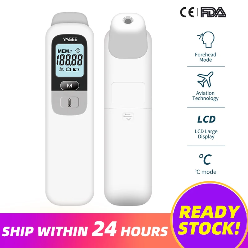 

Baby Infrared Thermometer Forehead Ear Non-Contact Thermometer Body Fever Thermometer Large Display Children Digital Thermometer