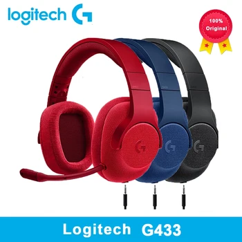 

Logitech G433 Original Professional Gaming Headsets Wired Headphones 7.1 Surround with MIC for All Gamer PC PS4 PS4 PRO Nintendo