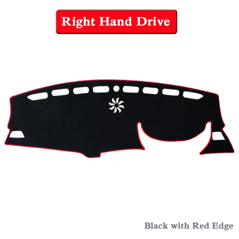 Car Styling Dashboard Avoid Light Pad Instrument Platform Cover Rose Mat For Peugeot 3008-Present LHD&RHD Anti-Dust Mat