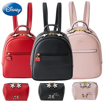 

Disney Quality Mickey Minnie Mouse Women Bag Girls Ladies Casual PU Fashion Messenger Storagbag Waterproof Travel Plush Backpack