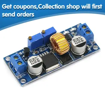 

CC/CV 5A Lithium Charger Board XL4015 Adjustable 6-38V To 1.25-36V DC Step Down Power Supply Buck Module