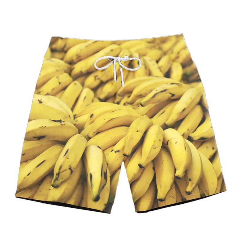 summer new style Fashion shorts food Banana /apple / orange bokeh Print 3d Casual Men Women Shorts Cool Casual shorts