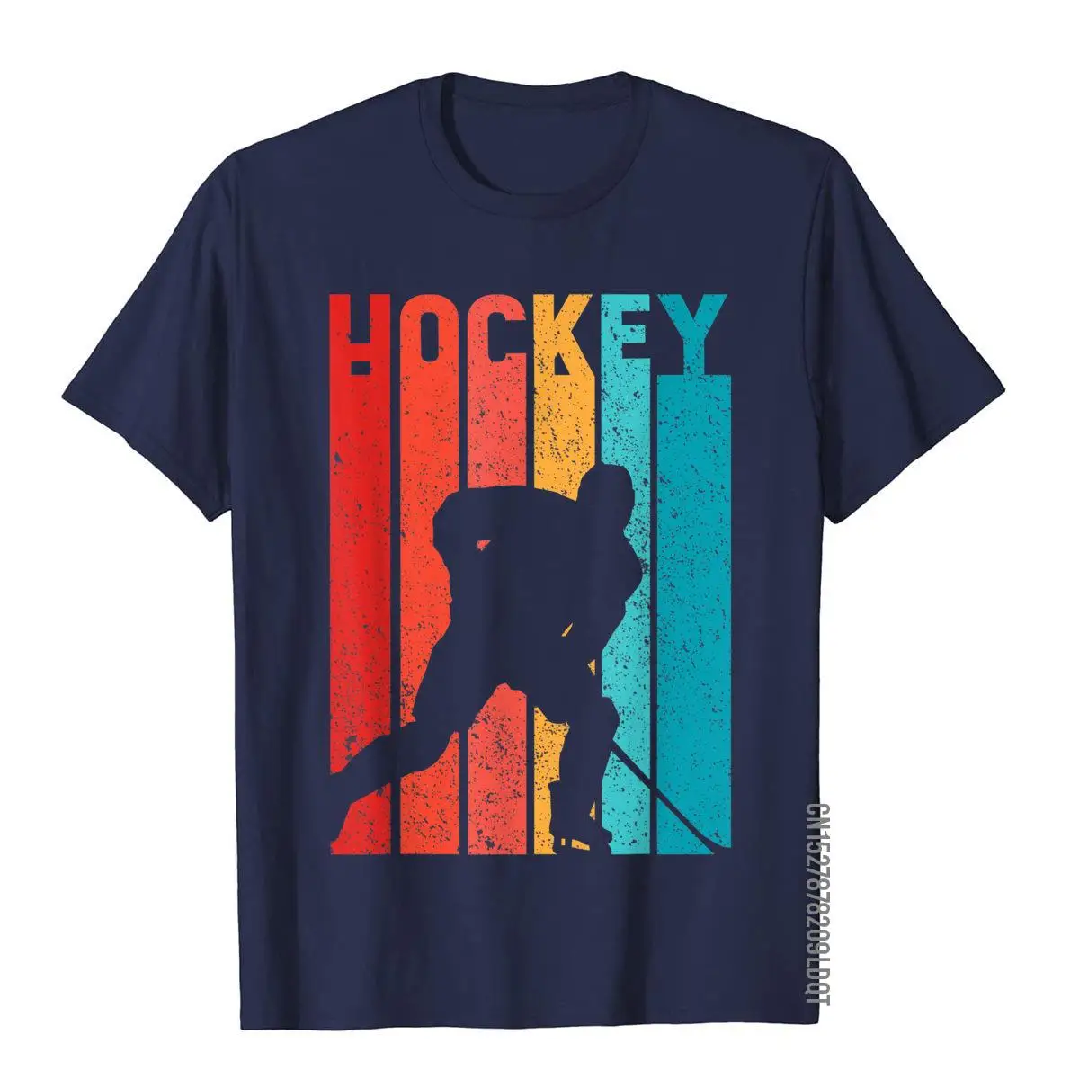 Hockey Shirts Men Boys Vintage T-Shirt__B6539navy