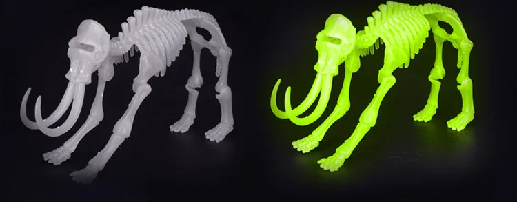 Динозавра копать игрушка-скелет ночной Светильник T-Rex Triceratops Стегозавр интеллект Брахиозавра Маммут археологии