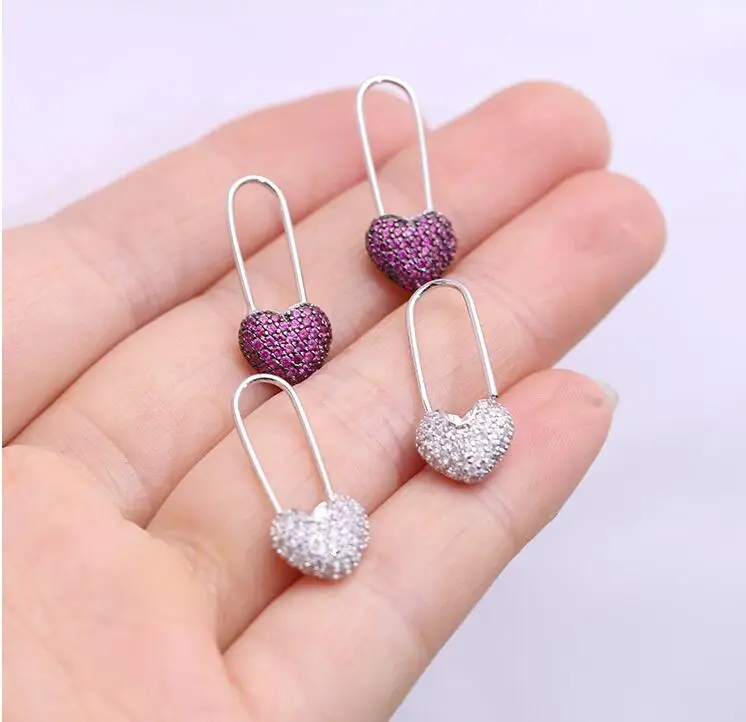 Модные новые красные серьги с надписью Love cute girl ins, бумажные клипсы, аксессуары для ушей