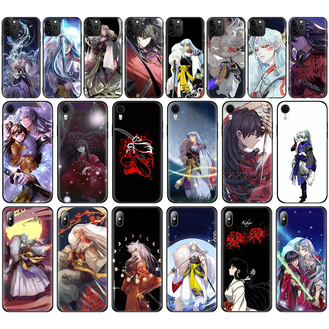 Мягкий силиконовый чехол InuYasha для iPhone 11 Pro Max 6 7 8 Plus 5 5S 6S X XR XS | Мобильные телефоны и