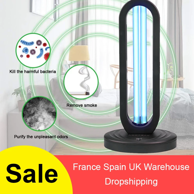 

Germicidal Light UVC 38 W Fridge Deodorizer Air Sanitizer Purifier Odor Eliminators for Rooms Cabinets Wardrobe