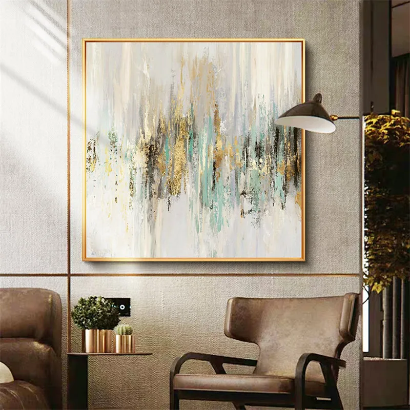 

Modern Abstract canvas Oil Paintings Hand painted Abstract gold Oil Painting picture wall paintings Living Room home Decoration