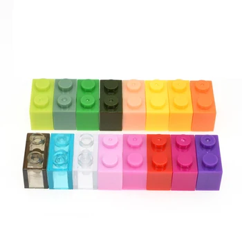 

20/50pcs Bricks Toy 1x2 Parts 28 colors Educational Creative gift Learning Building Blocks DIY Toys Compatible All Major Brands