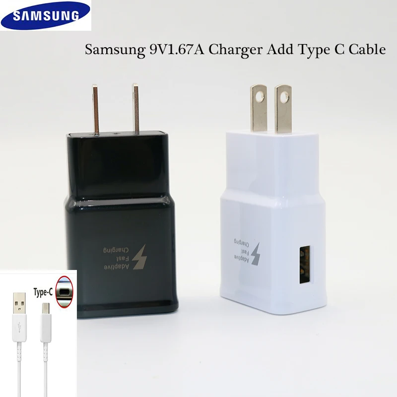 Зарядное устройство Samsung 15 Вт 9 В 67 А 1 2 м кабель USB Type-C адаптер для путешествий