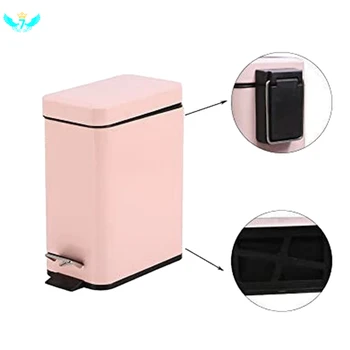 

Silent Stainless Steel Trash Can 5L Rectangular Step Kitchen Waste Bin for Bathroom Kitchen Living Room Office Trash Bin HTML