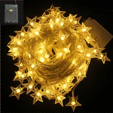 Star String Lights LED Christmas Garland Fairy Decoration light 3M Outdoor Indoor For Bedroom Home Party Wedding Ramadan Decor