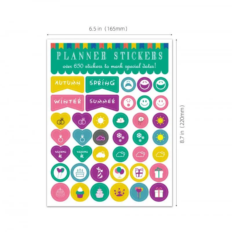 Happy Holiday Seasonal Planner Stickers - 500+ Cute Stickers for Daily  Planners