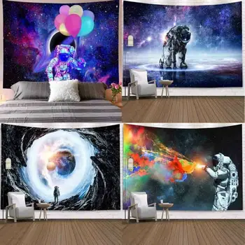 

Tapestry Space Astronaut Epic Galaxy Constellations 95 x 73 Wall Hanging