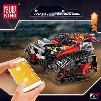 

MOULD KING RC Track Remote-control APP Race Car Model Building Blocks Assemble Lepining Bricks Toys Competition Technic Series