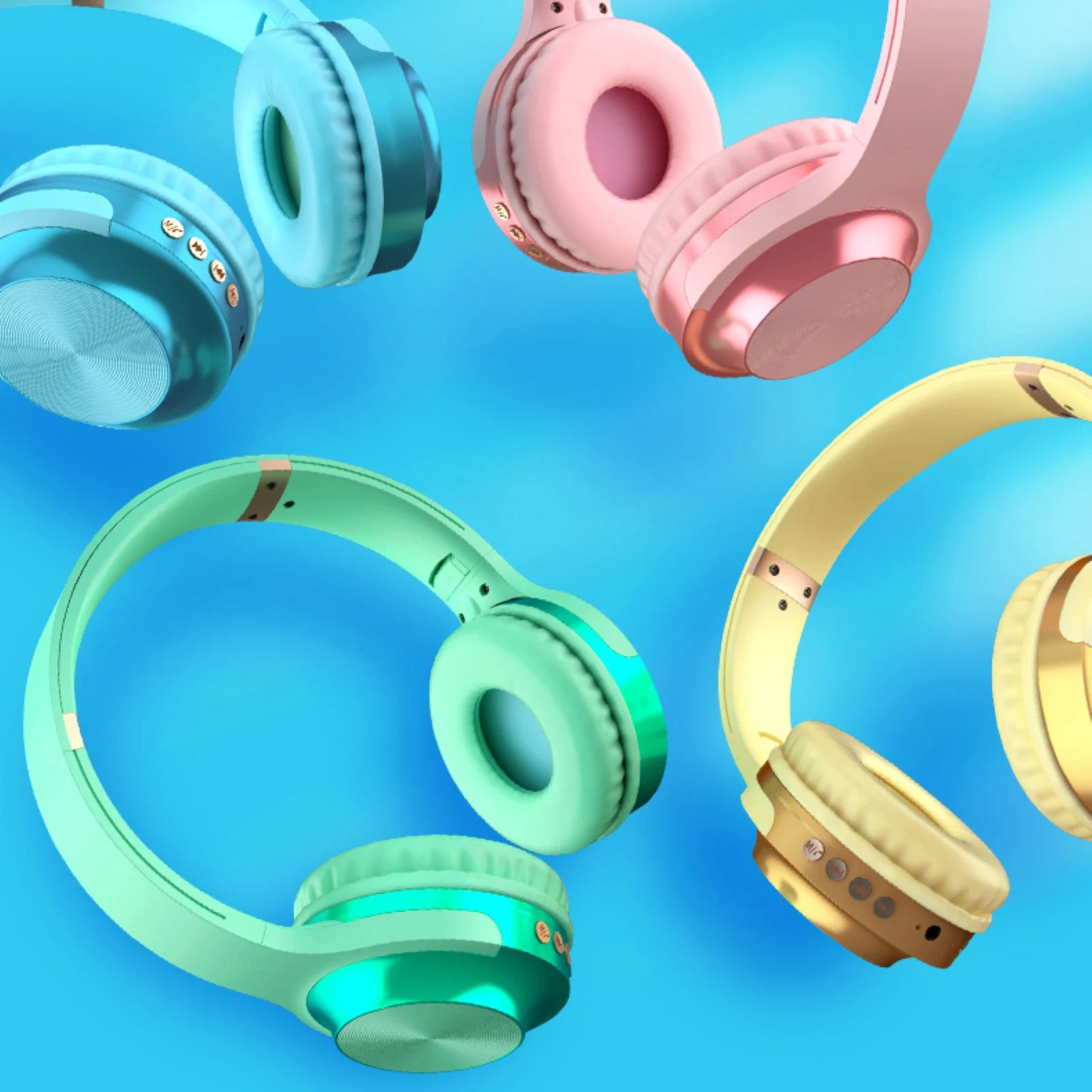 A10 Head mounted Bluetooth Headset Stereo Wireless Card Radio Universal Earphone Headphones With Microphone Fast Charge