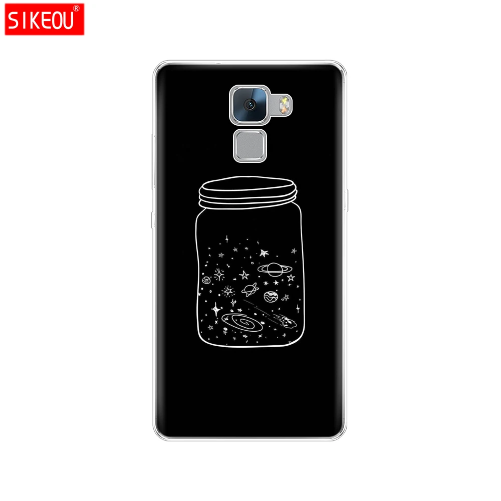 Sikeou Penutup Ponsel Case untuk Huawei Honor 7 Silikon TPU Lembut Kasus Penuh 360 Anti-Crash Ponsel Shell Ponsel Tas