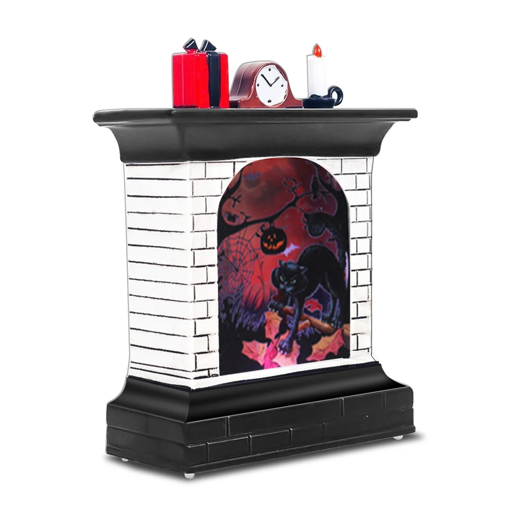 Creative Display Practical Festival Luminous Witch Light Pumpkin Lantern Pattern Party Lamp Best Gift Battery Home - Испускаемый цвет: Cat light