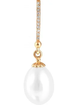 

Примаэксклюзив pendant with pearls and cubic zirconia in red gold