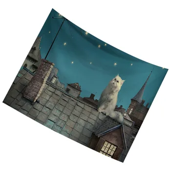 

1Pc Animal Tapestry Digital Printed Wall Blanket Mural Wall Hanging Backdrop Beach Towel for Home Dorm Studio (203x150, Giraffe