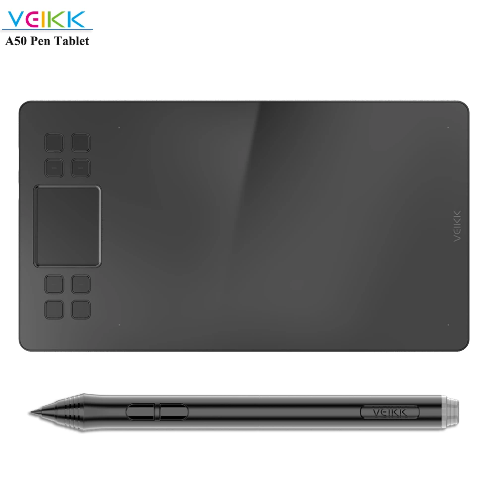 Veikk Graphics Drawing Pad 8192 Pressure Sensitivity 10x6 Inch Battery Free Pen Digital Tablet For Artists Computer Laptop Pc Digital Tablets Aliexpress
