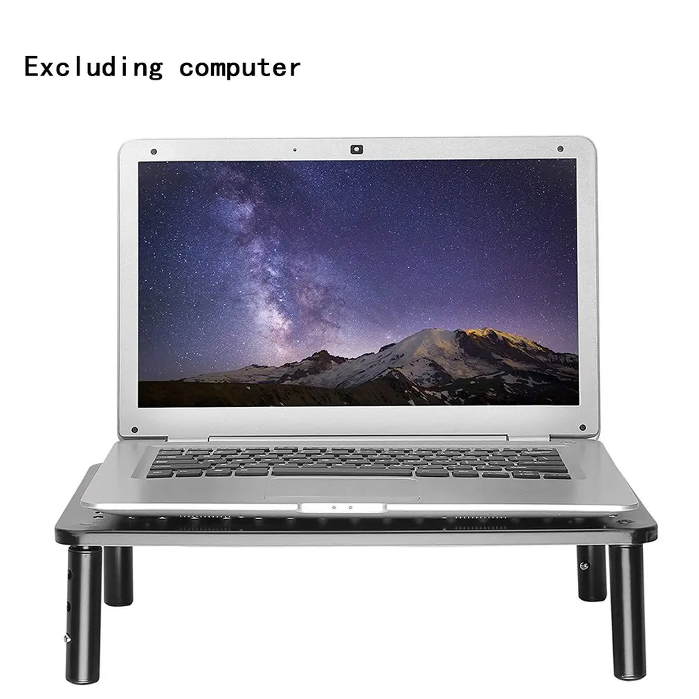 

Aluminum Alloy Bracket Computer Monitor Stand Base Anti-slip Screen Riser Holder Rack Laptop Stand Holder Heightening Mount