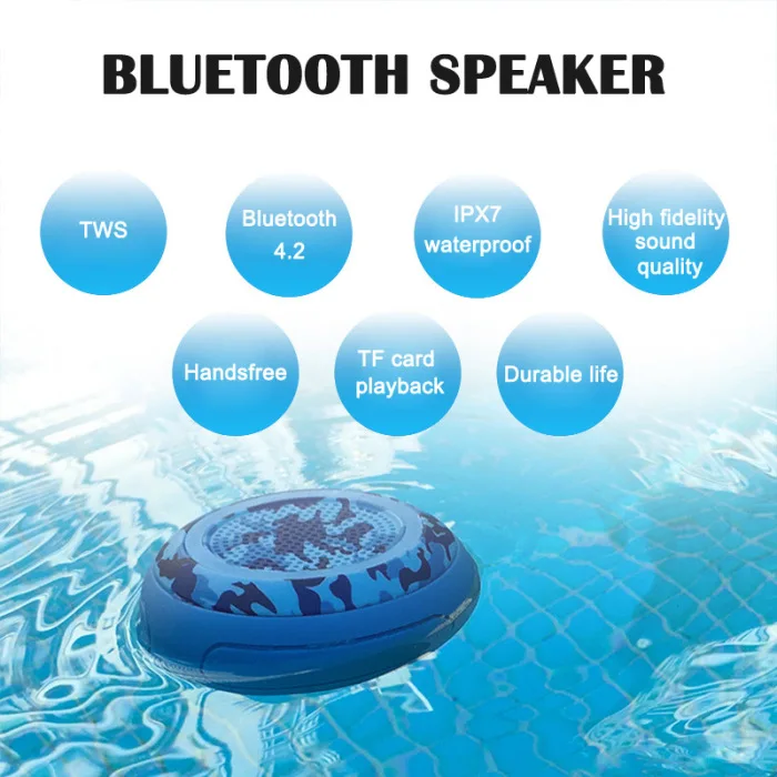 Открытый портативный Bluetooth динамик водонепроницаемый TWS стерео беспроводной динамик Поддержка TF карты PUO88